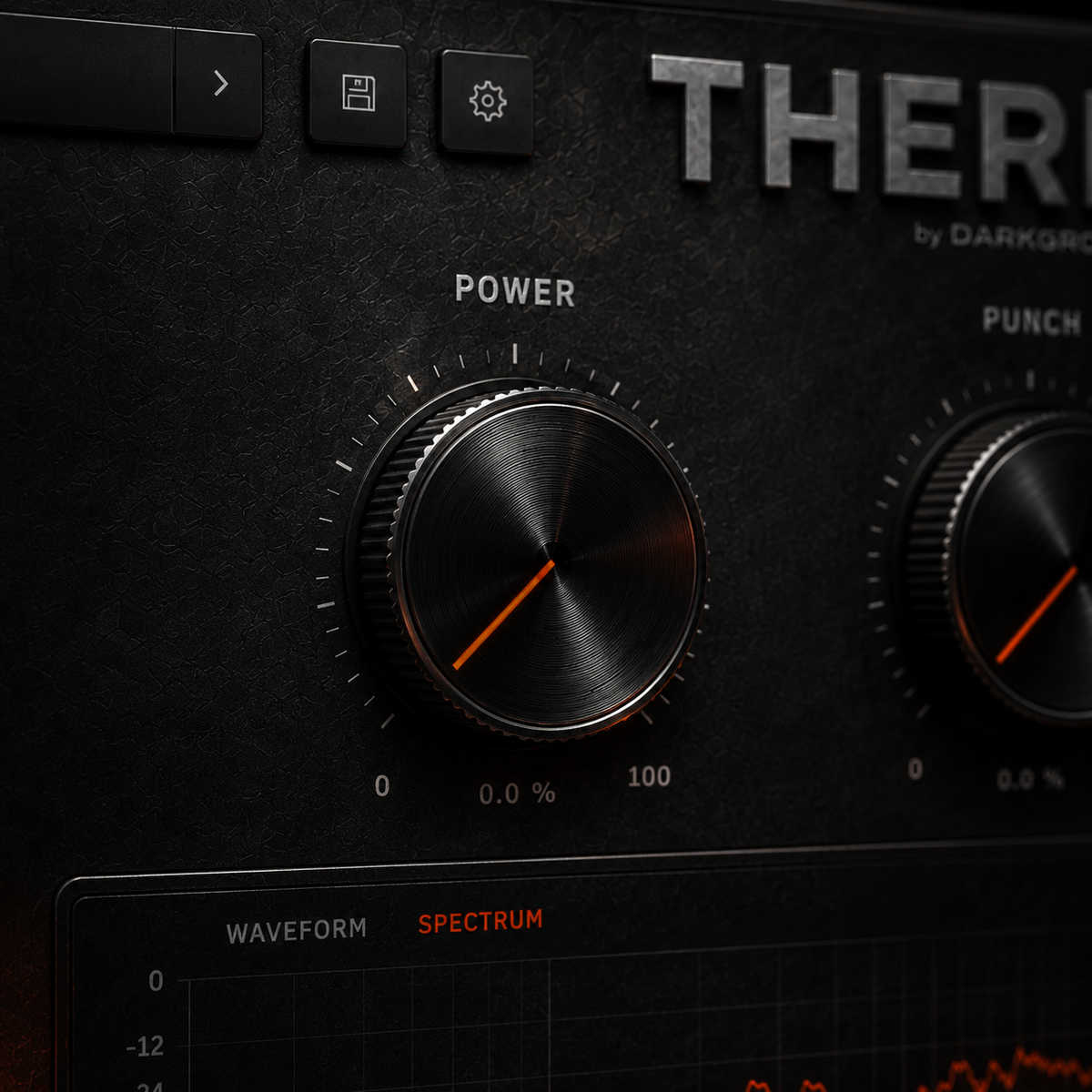 THERMITE audio plugin interface for electronic music production