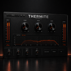 THERMITE mix enhancer plugin by Darkground Records - main interface with POWER, PUNCH and SHINE controls